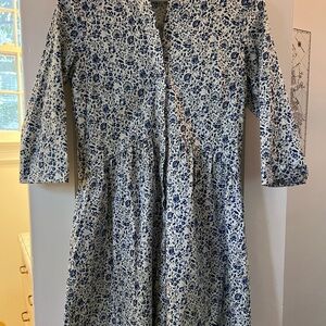 Tuckernuck Blue and White Floral Dress